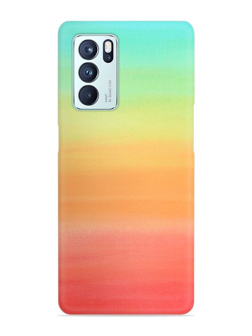 Background Sky Watercolor Snap Case for Oppo Reno 6 Pro (5G) Zapvi