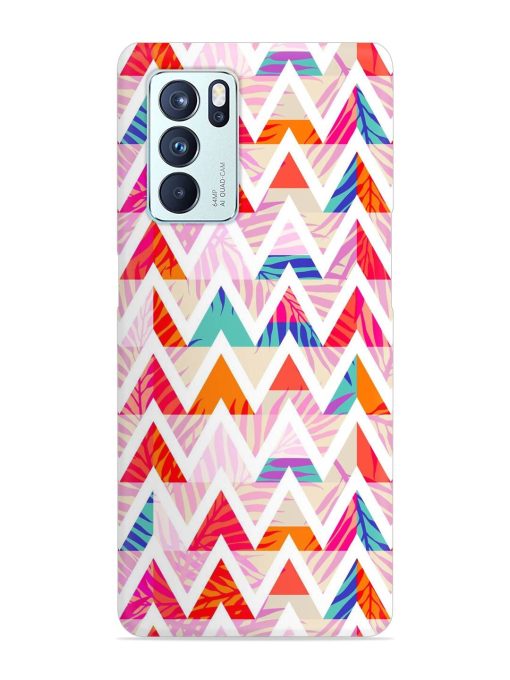 Abstract Triangle Background Snap Case for Oppo Reno 6 Pro (5G) Zapvi