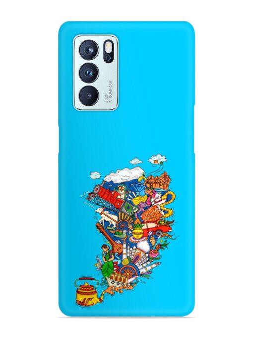 Vector Design Indian Snap Case for Oppo Reno 6 Pro (5G)