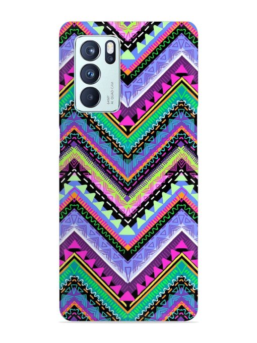 Tribal Aztec Print Snap Case for Oppo Reno 6 Pro (5G) Zapvi