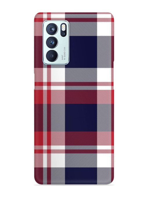 Classic Plaid Tartan Snap Case for Oppo Reno 6 Pro (5G) Zapvi