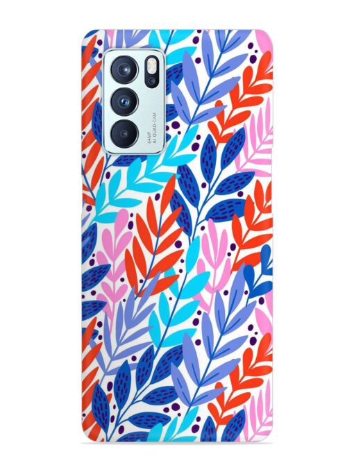 Bright Floral Tropical Snap Case for Oppo Reno 6 Pro (5G)