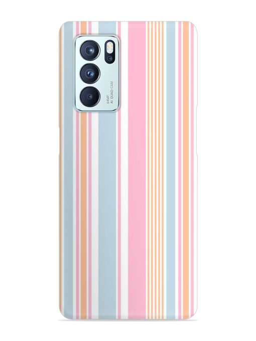 Stripe Seamless Pattern Snap Case for Oppo Reno 6 Pro (5G) Zapvi