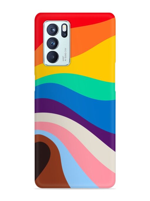 Minimal Pride Art Snap Case for Oppo Reno 6 Pro (5G) Zapvi