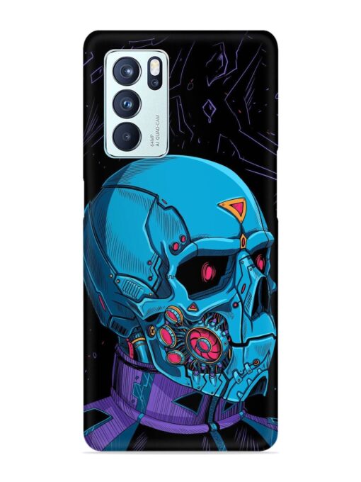 Skull Robo Vector Snap Case for Oppo Reno 6 Pro (5G) Zapvi