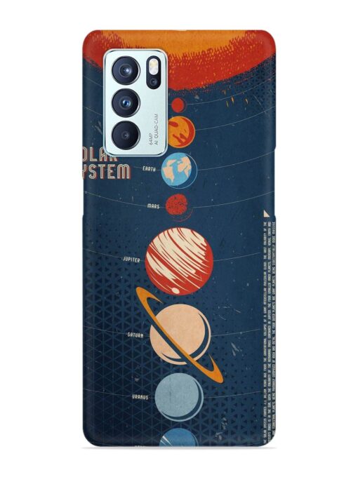 Solar System Vector Snap Case for Oppo Reno 6 Pro (5G) Zapvi