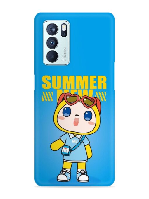 Summer Mew Cartoon Snap Case for Oppo Reno 6 Pro (5G)