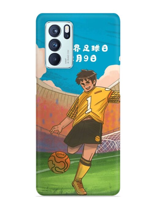 Soccer Kick Snap Case for Oppo Reno 6 Pro (5G) Zapvi