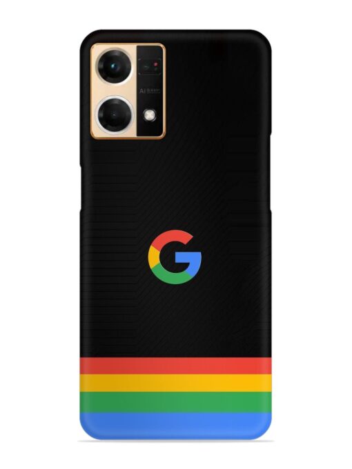 Google Logo Art Snap Case for Oppo Reno 7 (4G) Zapvi