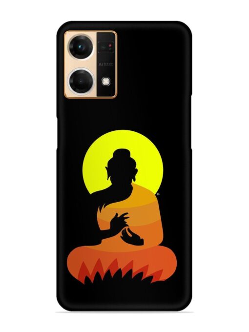 Buddha Art Black Snap Case for Oppo Reno 7 (4G) Zapvi