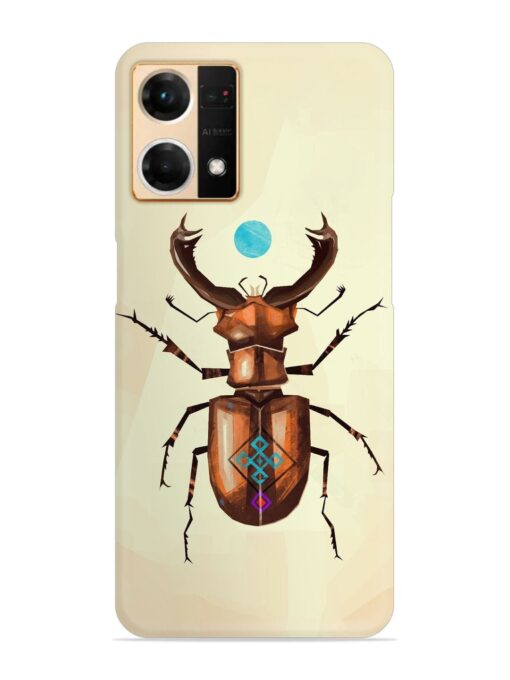 Stag Beetle Vector Snap Case for Oppo Reno 7 (4G)