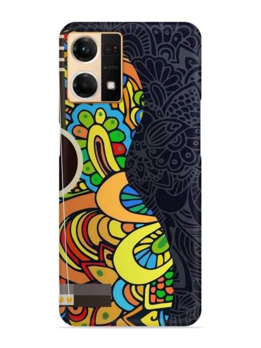 Guitar Vector Art Snap Case for Oppo Reno 7 (4G) Zapvi