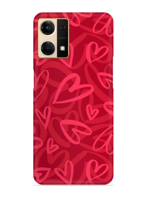 Seamless Romantic Pattern Snap Case for Oppo Reno 7 (4G)