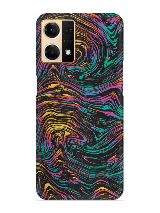 Abstract Liquid Colors Snap Case for Oppo Reno 7 (4G) Zapvi