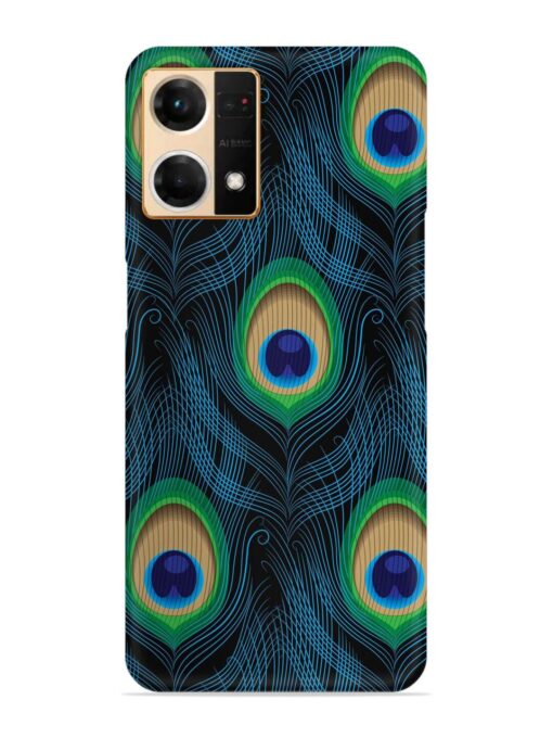 Seamless Pattern Peacock Snap Case for Oppo Reno 7 (4G)