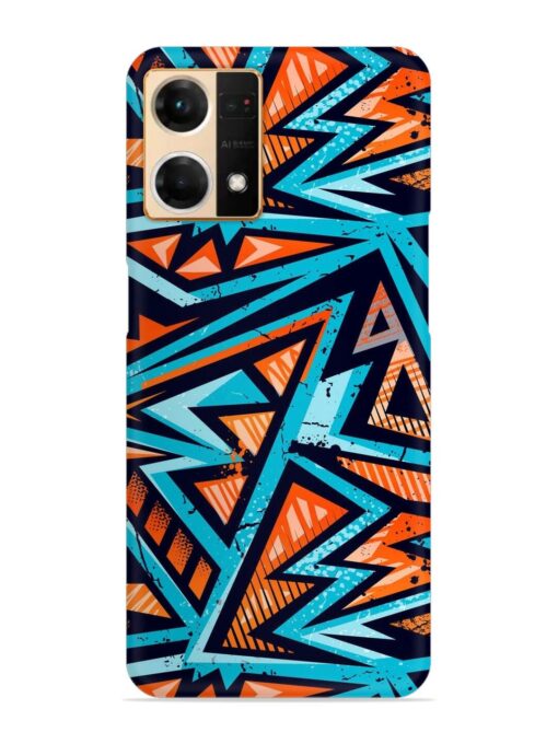 Abstract Seamless Grunge Snap Case for Oppo Reno 7 (4G)