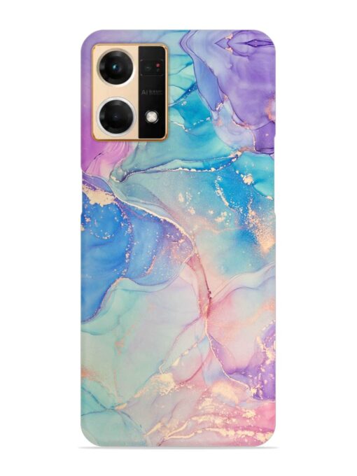 Alcohol Ink Colors Snap Case for Oppo Reno 7 (4G) Zapvi