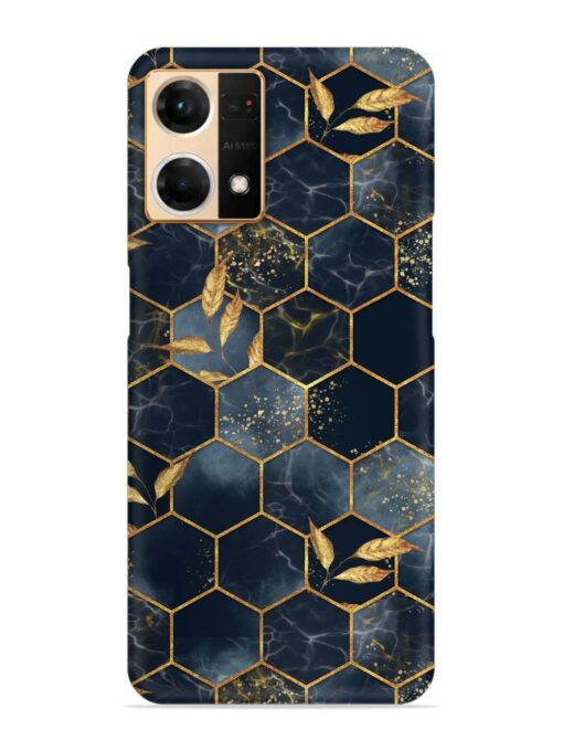 Marble Hexagon Seamless Snap Case for Oppo Reno 7 (4G) Zapvi