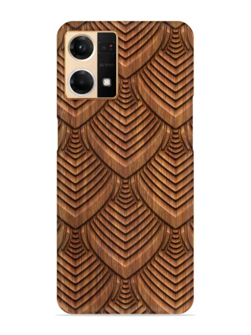 Carved Pattern On Snap Case for Oppo Reno 7 (4G) Zapvi