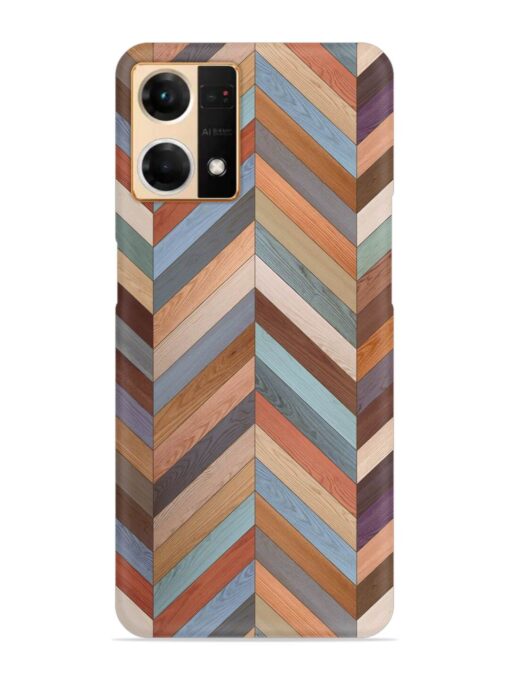 Seamless Wood Parquet Snap Case for Oppo Reno 7 (4G) Zapvi