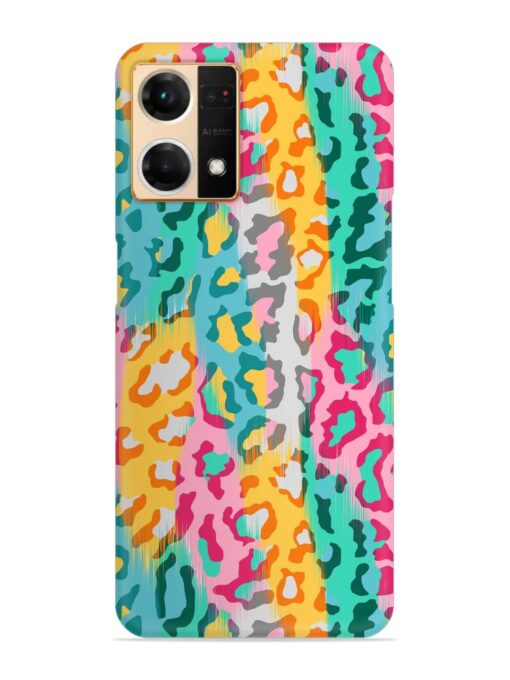 Seamless Vector Colorful Snap Case for Oppo Reno 7 (4G)