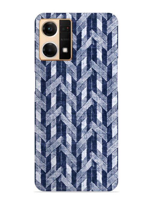 Abstract Herringbone Motif Snap Case for Oppo Reno 7 (4G)