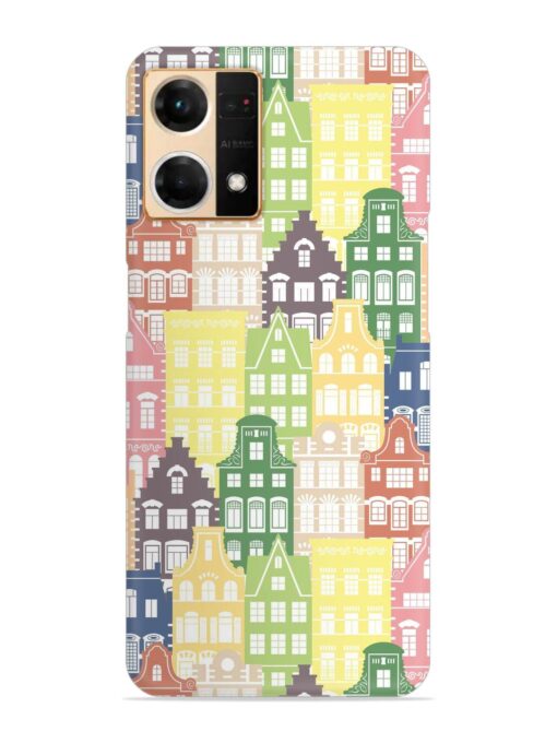 Seamless Shapes Pattern Snap Case for Oppo Reno 7 (4G) Zapvi