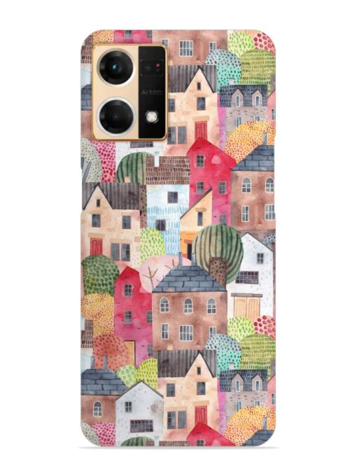 Abstract Seamless Pattern Snap Case for Oppo Reno 7 (4G)