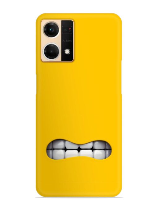 Mouth Character On Snap Case for Oppo Reno 7 (4G)