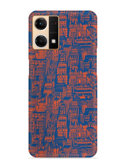 Hand Drawn Seamless Snap Case for Oppo Reno 7 (4G)