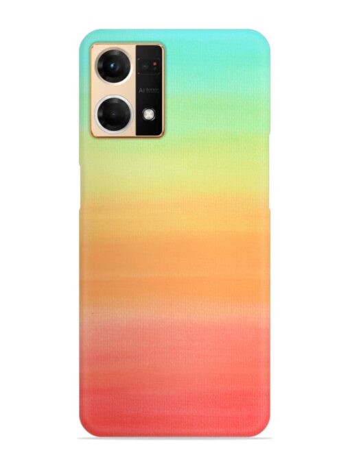 Background Sky Watercolor Snap Case for Oppo Reno 7 (4G)