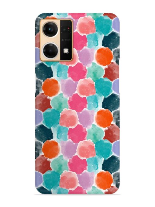 Colorful Seamless Pattern Snap Case for Oppo Reno 7 (4G)