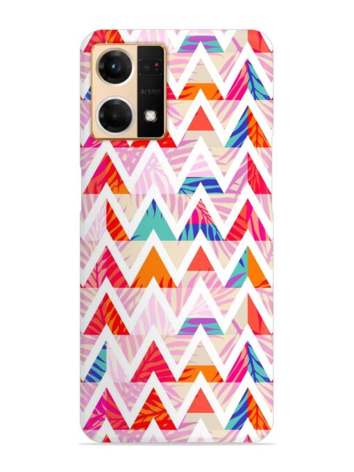 Abstract Triangle Background Snap Case for Oppo Reno 7 (4G) Zapvi