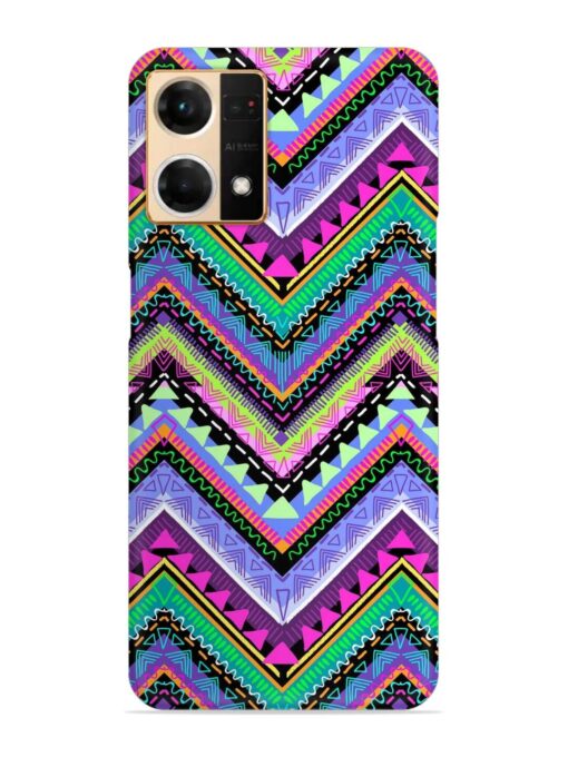 Tribal Aztec Print Snap Case for Oppo Reno 7 (4G)