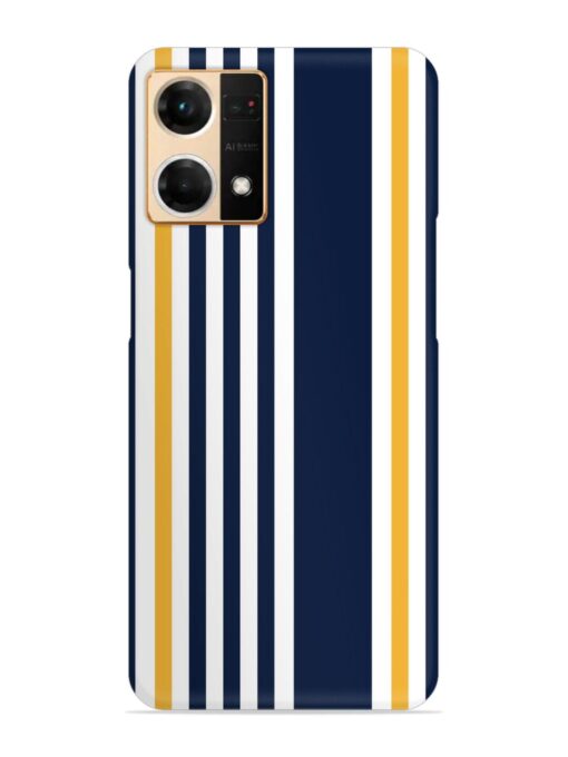 Seamless Stripe Pattern Snap Case for Oppo Reno 7 (4G) Zapvi