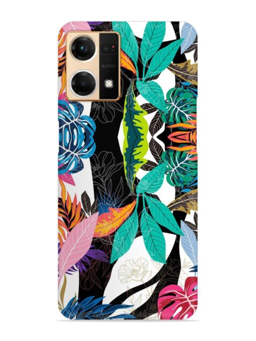 Floral Pattern Bright Snap Case for Oppo Reno 7 (4G) Zapvi