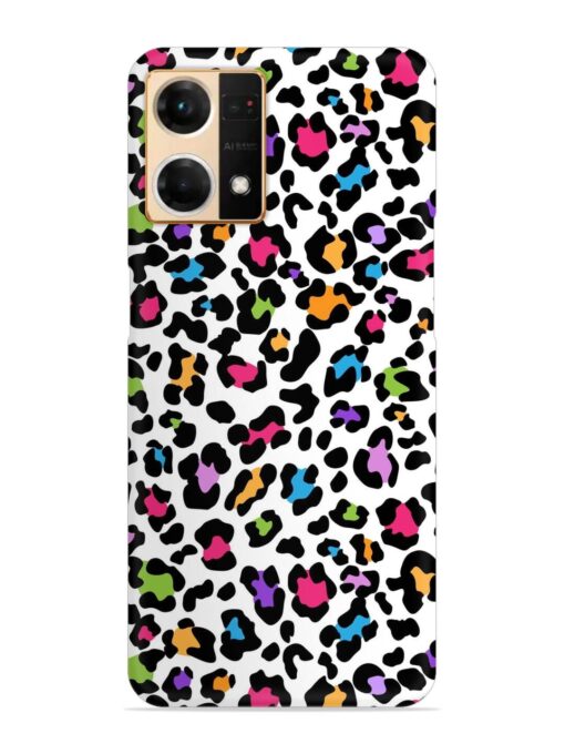 Seamless Leopard Pattern Snap Case for Oppo Reno 7 (4G) Zapvi