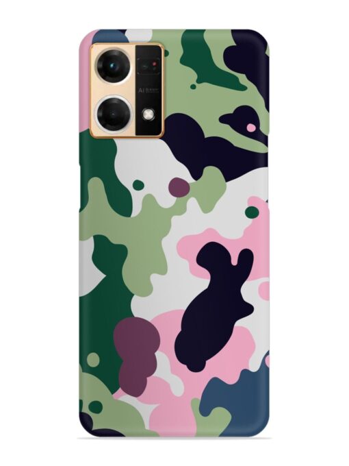 Seamless Funky Camouflage Snap Case for Oppo Reno 7 (4G)