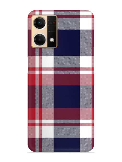 Classic Plaid Tartan Snap Case for Oppo Reno 7 (4G)