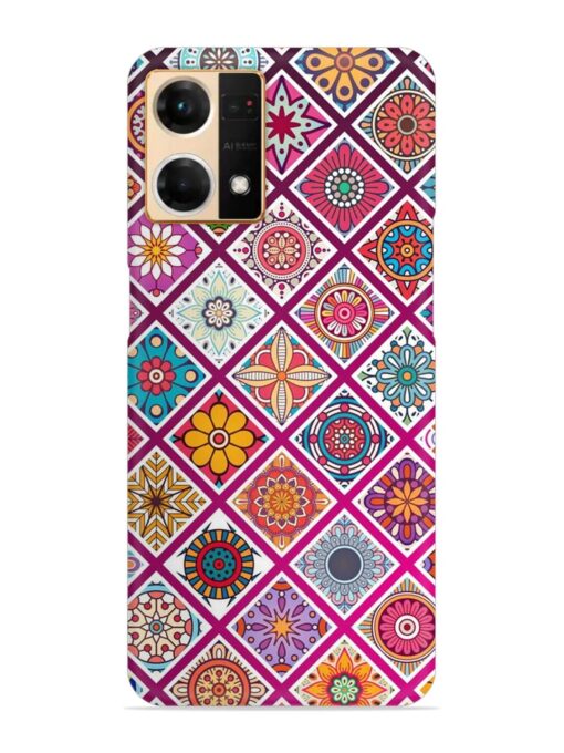 Seamless Tile Pattern Snap Case for Oppo Reno 7 (4G) Zapvi