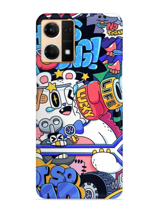 Universal Doodle Snap Case for Oppo Reno 7 (4G)