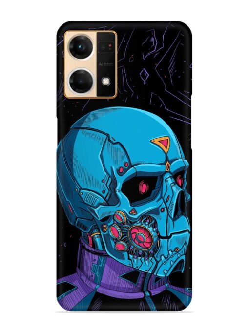 Skull Robo Vector Snap Case for Oppo Reno 7 (4G) Zapvi