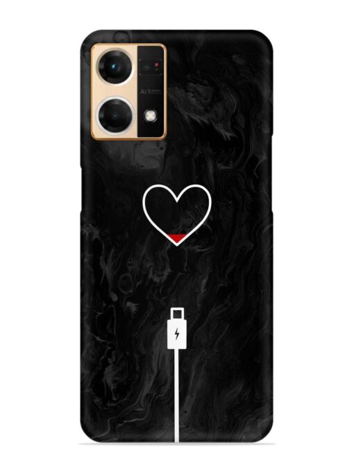 Heart Charging Vector Snap Case for Oppo Reno 7 (4G)