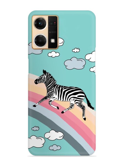 Running Zebra Snap Case for Oppo Reno 7 (4G) Zapvi