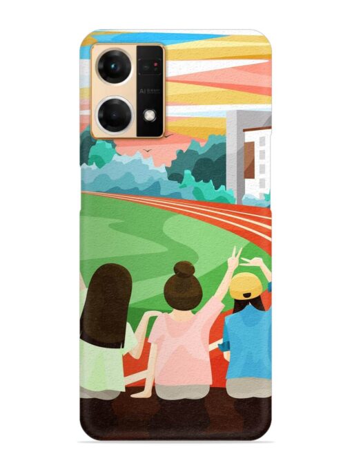 School Playground Snap Case for Oppo Reno 7 (4G) Zapvi