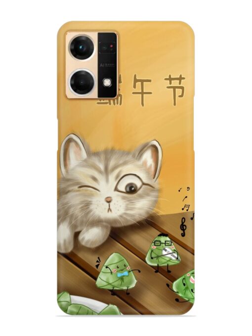 Cat Scorpion Dancing Snap Case for Oppo Reno 7 (4G) Zapvi