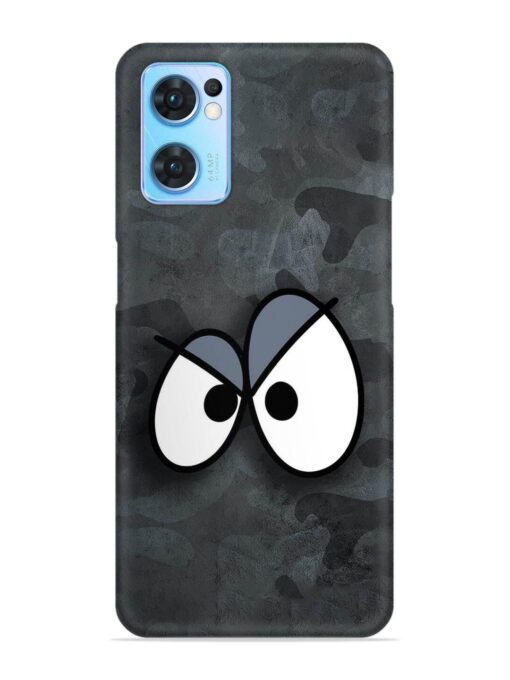 Big Eyes Night Mode Snap Case for Oppo Reno 7 (5G) Zapvi