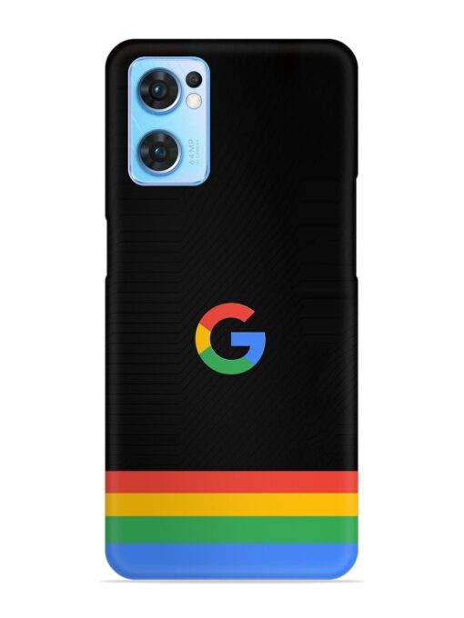 Google Logo Art Snap Case for Oppo Reno 7 (5G) Zapvi