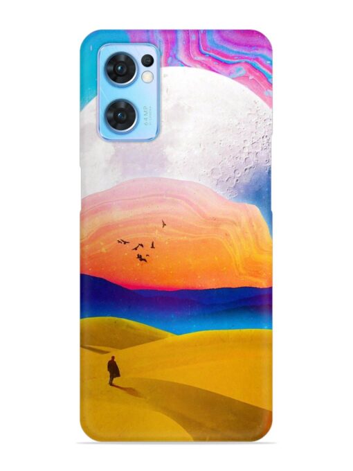 Sandy Desert Snap Case for Oppo Reno 7 (5G) Zapvi