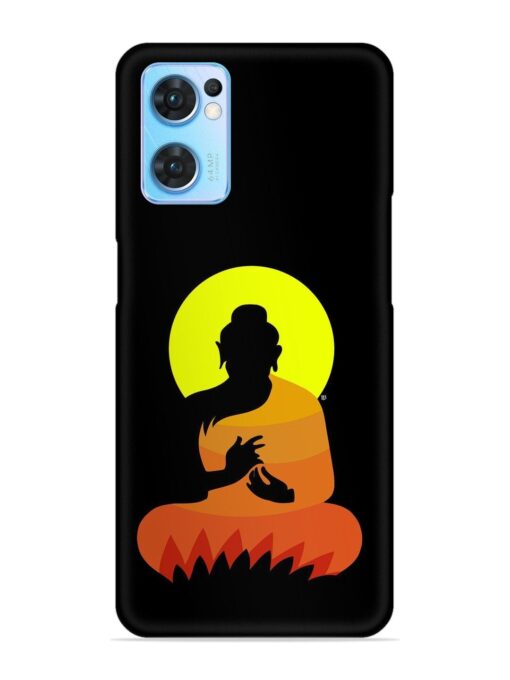 Buddha Art Black Snap Case for Oppo Reno 7 (5G) Zapvi